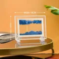 Marco de fotos de arte de arena movediza azul rectangular para oficina de 18x13cm - 5 Pulgadas Cuadrado (18x13cm) / Azul