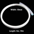 10mm breiter weißer flexibler Metall-Fischbein-Draht für Hochzeitskleid-Petticoats und Reifröcke - 1m Verbindungsschlauch / 10mm