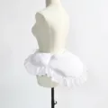 Λευκό μεσοφόρι Lolita με βολάν και επένδυση για όγκο σε βίντατζ φορέματα ρετρό - 30cm / Λευκό