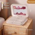 Lámpara de arena movediza rosa con cargador inalámbrico y altavoz bluetooth en madera - Edición Carga Altavoz Iluminación (Incluye Bolso) / Rosa Niña
