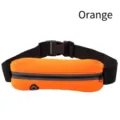 Orange slim invisible running waist bag for outdoor sports and fitness workout - Orange