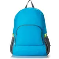 Ultraleichter faltbarer blauer Rucksack aus strapazierfähigem Oxford-Stoff für Reisen - Blau
