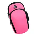 Rosa wasserdichte Sport-Oberarmtasche für Smartphones beim Laufen - 6,7 Zoll / Fuchsia