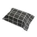 Japanse stijl linnen tissue box cover met zwart en wit geruit patroon voor thuis - Zwarte ruit