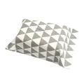 Japanese style cotton linen tissue box cover with grey geometric triangle pattern for home - Grey Triangle