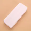 Astuccio minimalista smerigliato a doppio strato per la conservazione della cancelleria - Doppio strato / Bianco