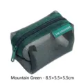 Dark green retro mesh mini coin purse for earphones storage in 8.5x5.5x5.5cm size - 8.5x5.5x5.5cm / Dark Green