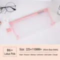 Pink translucent nylon mesh storage bag in B6 size for cosmetics and data cables - B6 / Lotus Pink