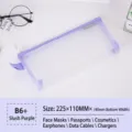 Purple nylon mesh storage bag for masks and electronics accessories - B6 / Smoothie Purple