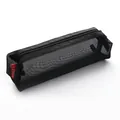 Minimalist black mesh pencil case variant with zipper closure and unique arrow graphic - Small Octagon / Black