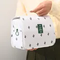 Tragbare Kulturtasche zum Aufhängen mit Kaktus-Muster und praktischem Griff. - Kaktus-Stil