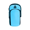 Hellblaues Sport-Laufarmband Handytasche für Outdoor-Workout und Fitnessübungen - Sport-Armtasche / Blau