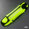 Fluoreszierende grüne Sportarmtasche zum Laufen und Radfahren mit Schlüsseltasche - Sport-Gürteltasche / Grün