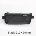 Triangular black mesh pencil case with large capacity for stationery storage - Triangle / 21x9cm / Black