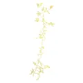 Detailed view of 3D hollow-out water-soluble lace embroidery flower patch for wedding DIY. - Beige