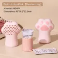 Draagbare roze kattenpootvormige schoenverfrisser set met actieve koolzakjes - Set van 2