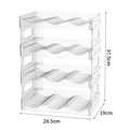 4-tier stackable transparent water bottle rack and wine organizer 28.5x19x37.5cm - 28.5x19x37.5cm / 4-Layer Cup Rack