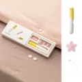 Profi-Set für nadellose Blumen-Quilt-Fixierer mit rosa Silikonschnallen und Schiebewerkzeug - Rosa Blumen-Accessoire / 18er-Set / Zitronenhähnchen Rosa