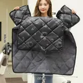 Manta térmica de invierno para moto eléctrica con estampado de astronauta, 80x95cm - Poliéster Engrosado Con Bolsillo / NASA Astronauta Negro