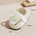 Compact cream-colored liquid dispensing bath brush with 10.5cm by 8cm dimensions - 10.5x8x5.5cm / Beige