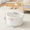 Bañera de pies blanca minimalista para niños con puntos de masaje y 29,5 cm de diámetro - Niños / Blanco