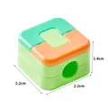 Organisateur de câbles magnétique coloré et support avec dimensions compactes de 2,2 cm - Lot de 6 / Orange & Vert Soda