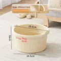 Tina de pediluvio beige para niños con suela de masaje y asas anchas y cómodas - Niños / Beige