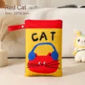 Bolsa de pañales impermeable para bebés con gato rojo, 23x33,5 cm - Gato rojo / 23x33.5cm / Rojo