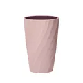 Pink rinse cup with spiral anti-slip texture for bathroom use - Spiral Texture Style / Light Pink