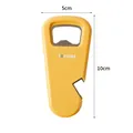 Abrebotellas magnético multifuncional amarillo con dimensiones de 5 cm x 10 cm para neveras - L / Naranja Lava