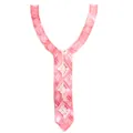 Pink embroidered lace neckline collar applique with Y-shape diamond floral pattern - Style 2# Orange