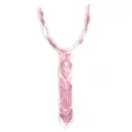 Detailed close-up of pink embroidered lace collar accessory - Style 4# Purple