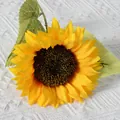 Künstliche Sonnenblume einzelner Stiel Fake Blume für Heimdekor Fotografie Requisite. - Große Sonnenblume Gelb