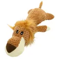 Jouet pour chien en peluche lion couineur, jouet à mâcher résistant pour chiot et animal. - Lion / Marron