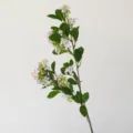 Ramo di fiori di osmanto viola artificiale con foglie verdi, lunghezza ca. 32 cm. - Viola