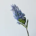Rametto di fiore di ortensia pagoda blu artificiale, stelo lungo 73cm per decorazione. - Blu scuro