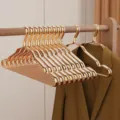 Luxury Gold Aluminum Clothes Hangers Non-Slip Seamless Heavy Duty Closet Hangers 41cm - 1.5cm wide / Luxury Gold