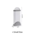 Compact portable static lint remover brush for clothes in small size, 13.5x6x3cm - Portable Lint Remover / Grey and White (Small)
