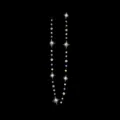 Holographic star moon garland hanging decoration for party birthday wedding festival celebration. - Mixed Sized Point Stars / 3.5M / AB Color