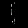 Holographic laser star and moon garland hanging decoration 3.5m for birthday party - Mixed Sized 4-Point Stars / 3.5M / AB Color