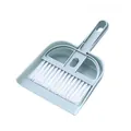 Mini desktop cleaning brush set with dustpan, Nordic blue color, perfect for keyboard and table. - Nordic Blue