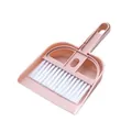Mini Nordic Desktop Broom Dustpan Set Pink Cleaning Brush for Keyboard and Table - Nordic Pink