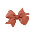 Fermaglio per capelli a fiocco in gros-grain arancione corallo per bambini e neonati - Corallo (765)