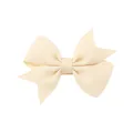 Fiocco per capelli fatto a mano in gros-grain color crema per neonati e bambini - Beige (815)