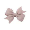 Fermaglio per capelli a fiocco rosa antico in nastro grosgrain per neonate e bambine - Rosa Pallido (146)