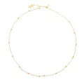 Elegant freshwater pearl necklace with dainty gold beads, minimalist design for women chic style. - Freshwater Pearl Necklace Type 1 (2310ZJ24128XL)