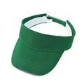 Green sports sun visor hat for outdoor running and marathon, adjustable empty top design. - Green