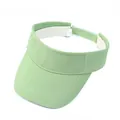 Light green empty top sun visor for outdoor sports, breathable quick dry marathon cap. - Fruit Green