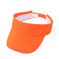 Orange sports sun visor quick drying empty top cap adjustable outdoor running hat - Orange