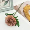 Oeillet artificiel simple tige rose fleur décoration d'intérieur ornement de table - Petit Œillet Violet d'Automne